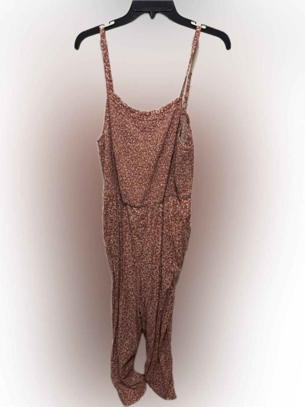 Old Navy Dusty Pink Floral Smocked Jumpsuit XL TALL